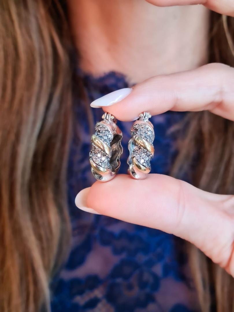 Zarcillos Argolla Candonga Espiral 🔴